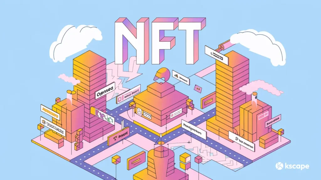 솔라나와 이더리움에서 인기 있는 NFT와 DeFi 플랫폼을 나타내는 이미지