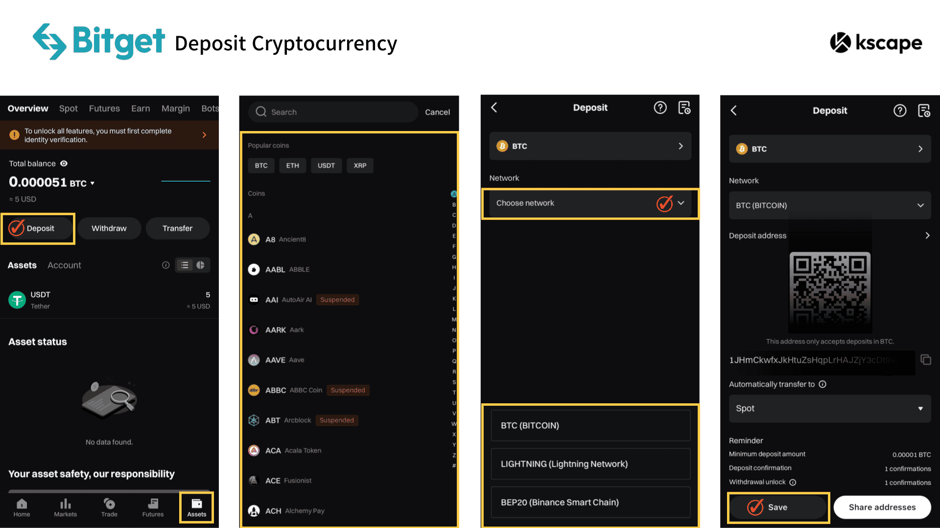 Bitget Deposit Image