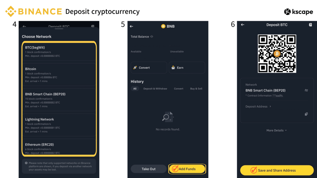 binance Deposit cryptocurrency image