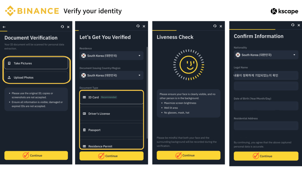 binance Verify your identity image