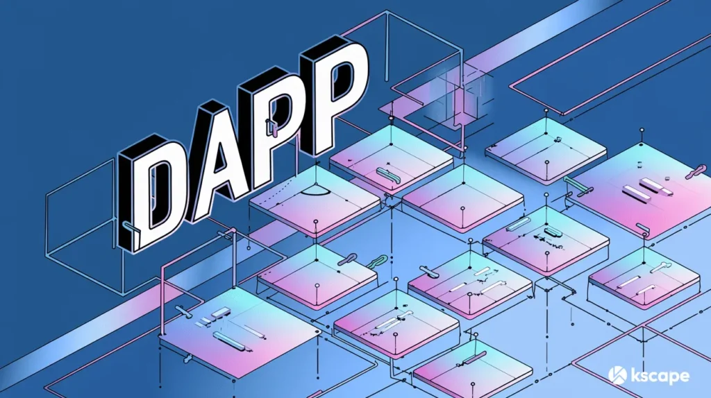 블록체인 네크워크와 DApp 이미지