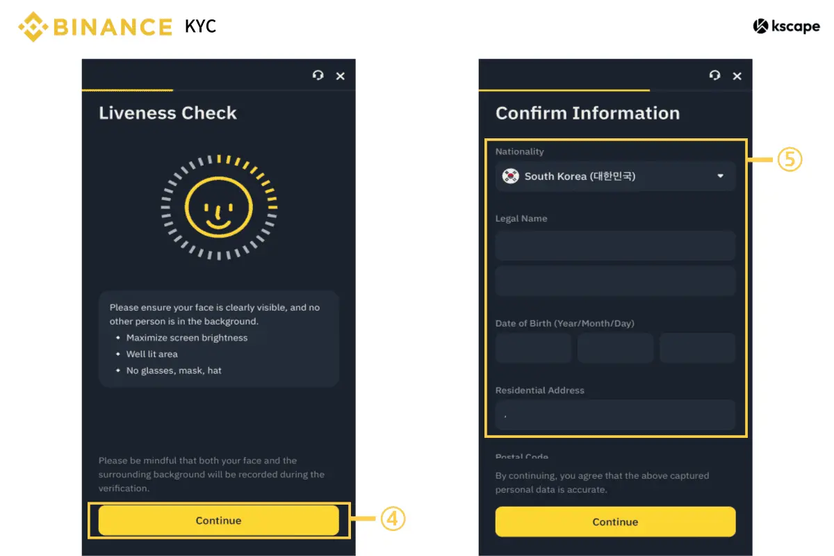 Know-Your-Customer-process-liveness-check-and-information-confirmation