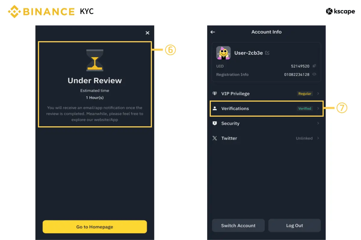 Know-Your-Customer-under-review-screen-and-verification-status