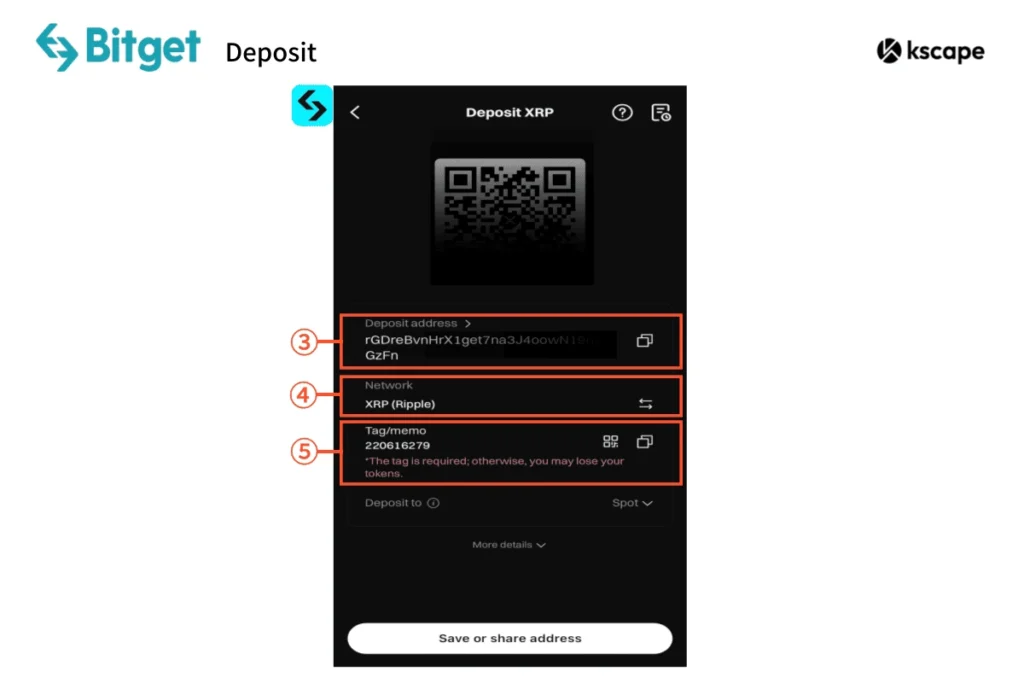 bitget-deposit info